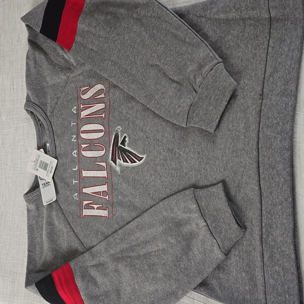 NFL Atlanta Falcons Raglan Pullover Sweatshirt Size Medium
